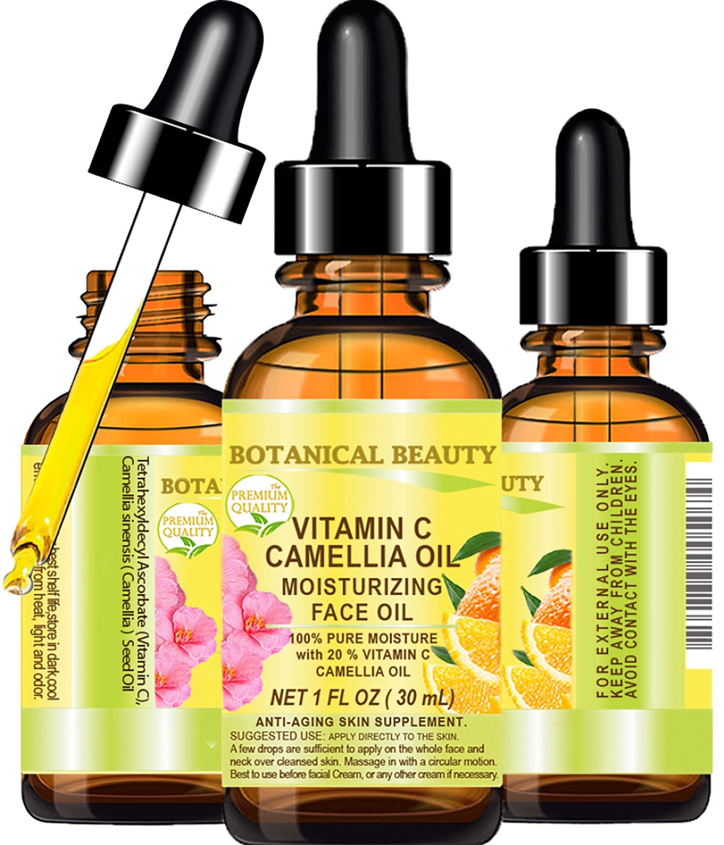 Aceite facial de camelia con vitamina C