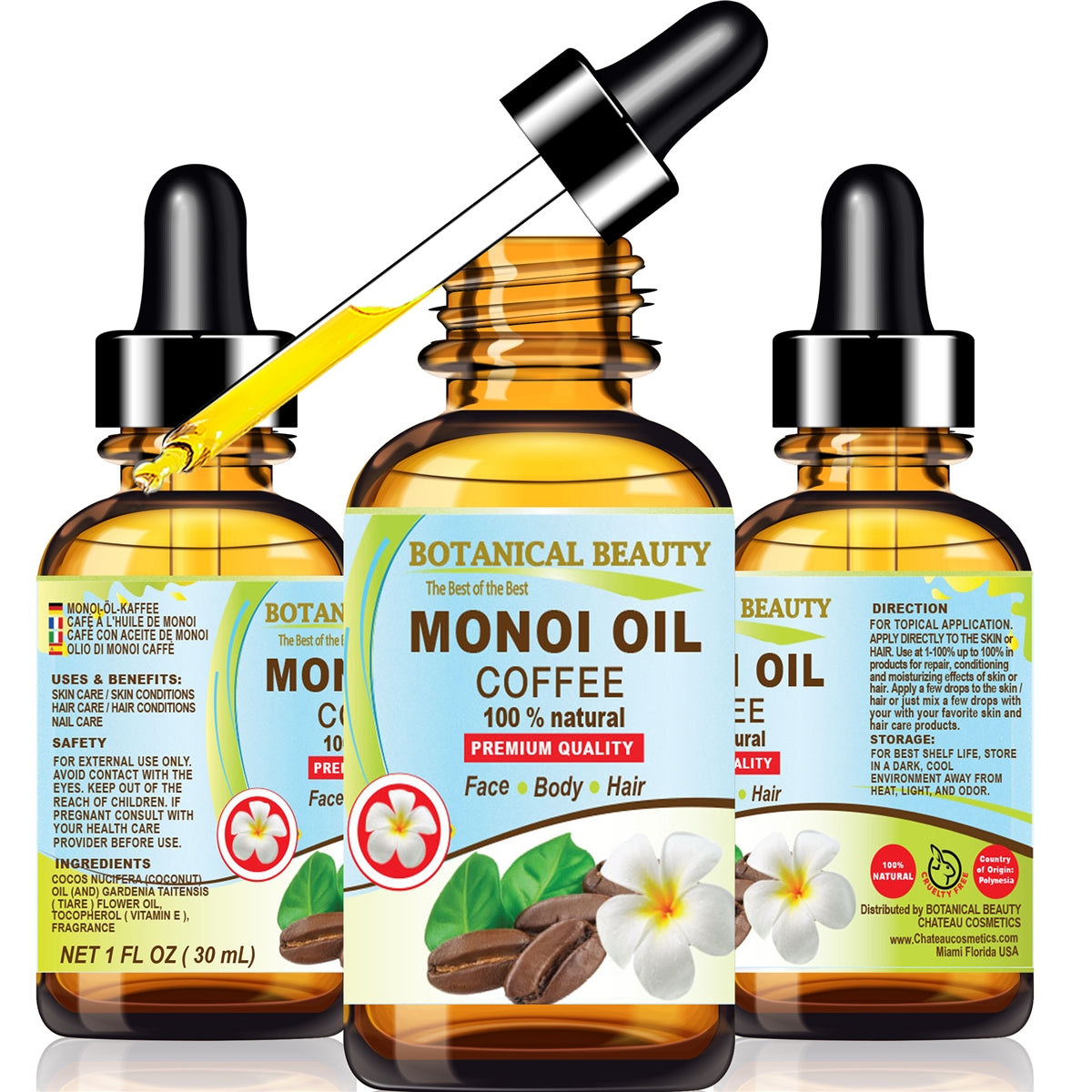 Café con aceite de monoi