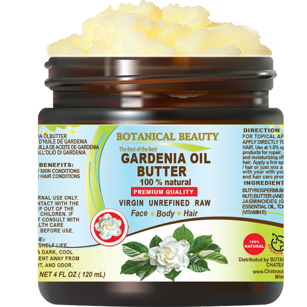 Mantequilla de aceite de gardenia