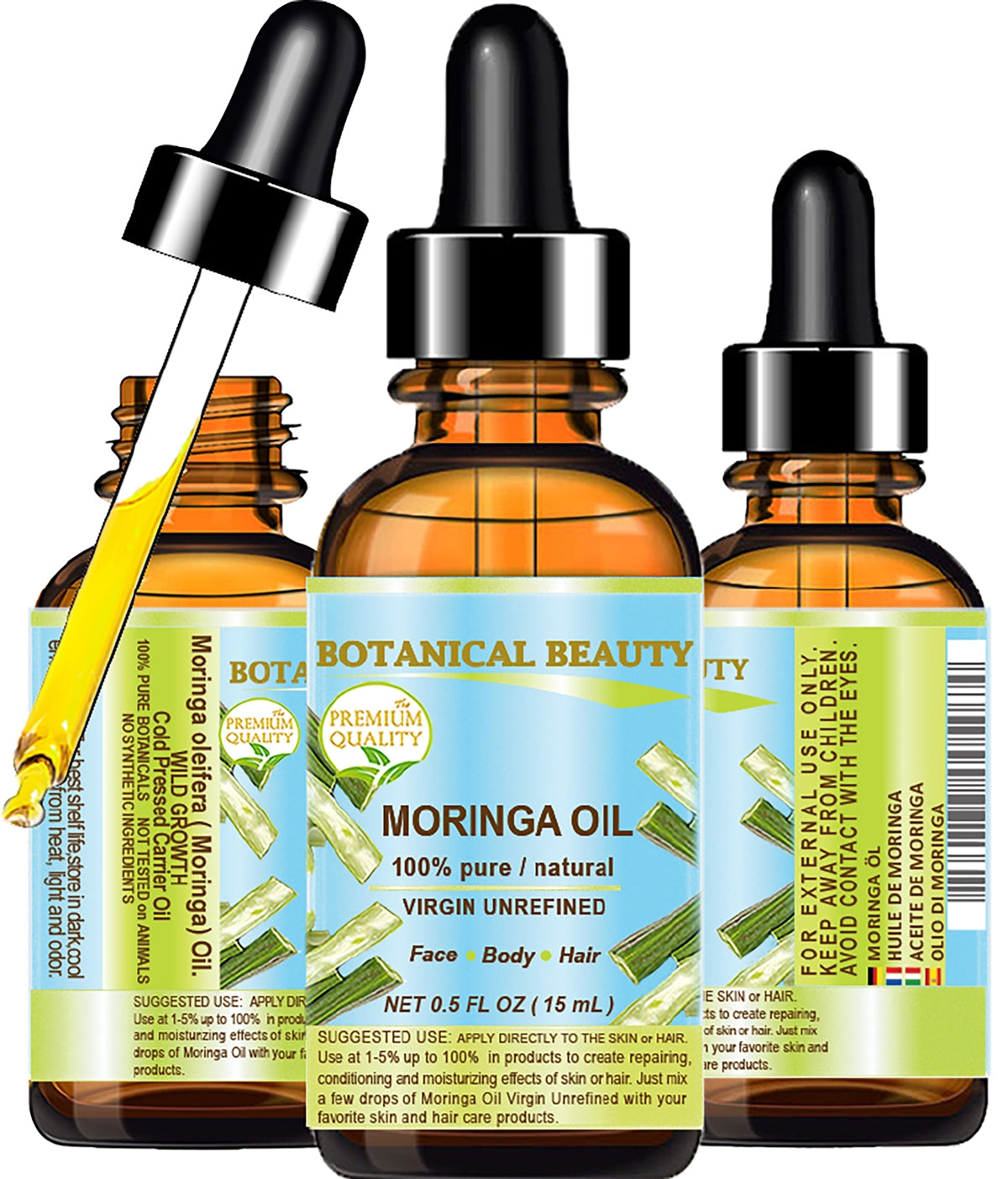 Aceite de moringa virgen del Himalaya
