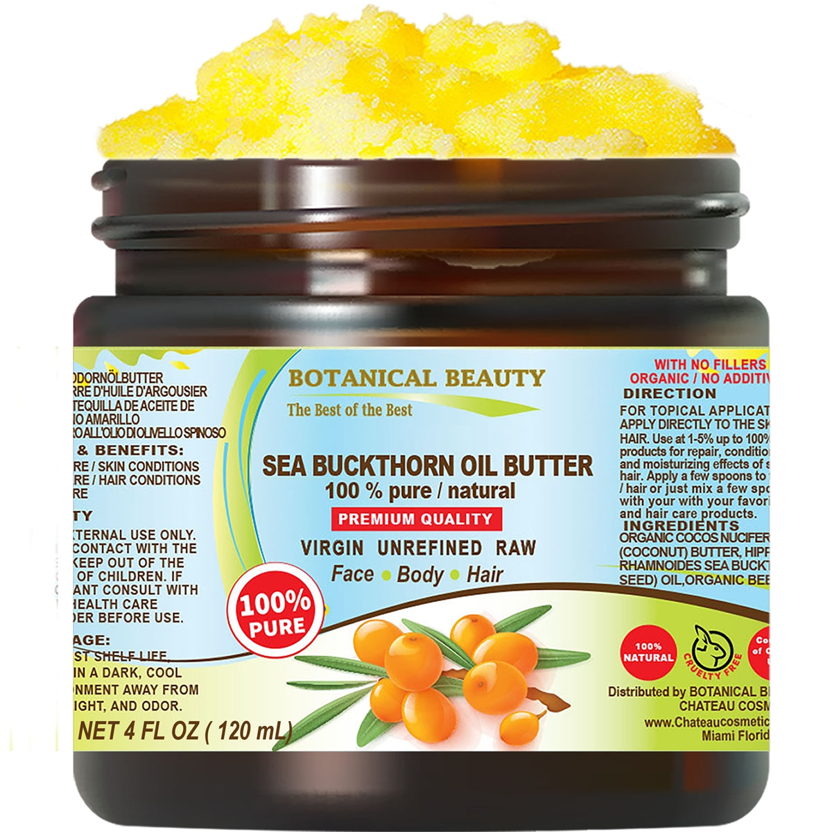 Mantequilla de aceite de espino amarillo