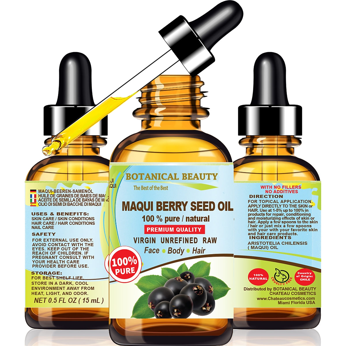 Aceite de semilla de baya de maqui