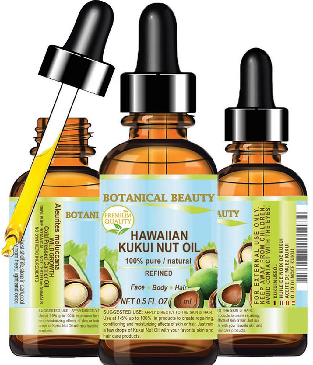 Aceite de nuez de Kukui hawaiano refinado