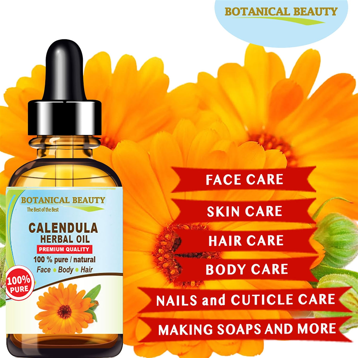 Aceite de caléndula a base de hierbas