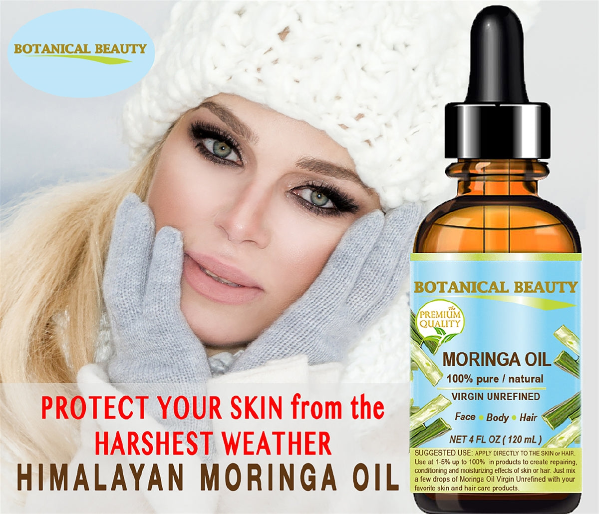 Aceite de moringa virgen del Himalaya