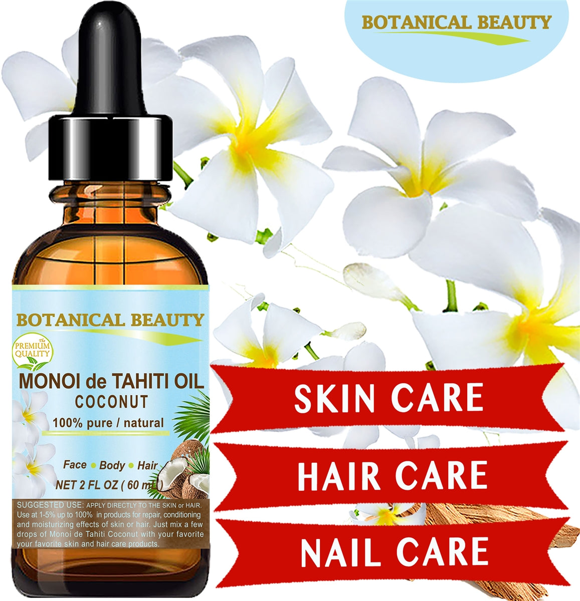 Aceite de Monoï de Tahití y Coco