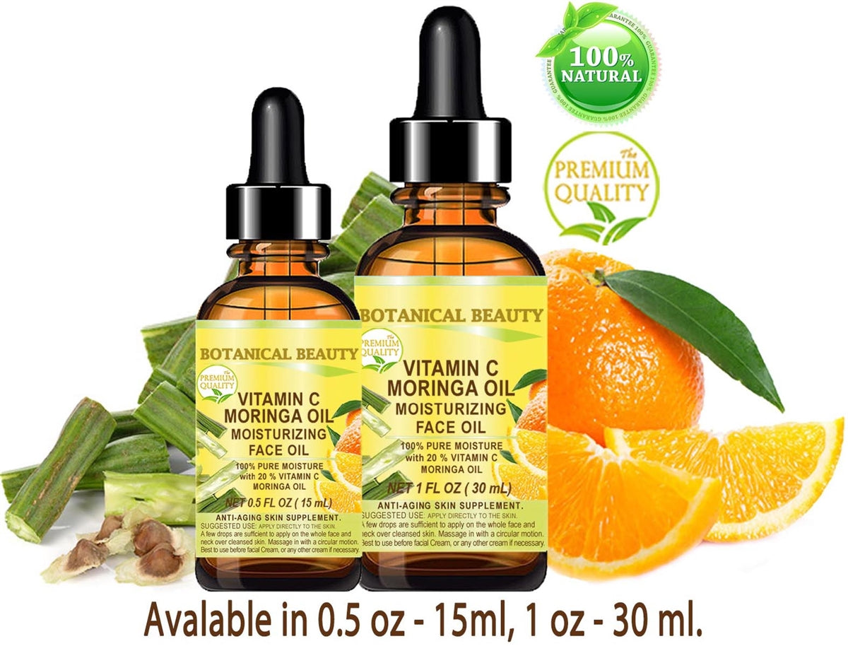 Aceite facial de moringa y vitamina C