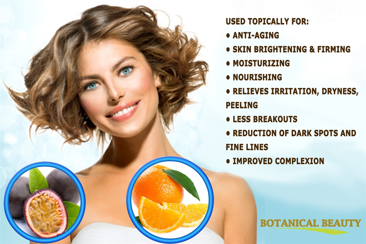 Aceite facial de maracuyá con vitamina C