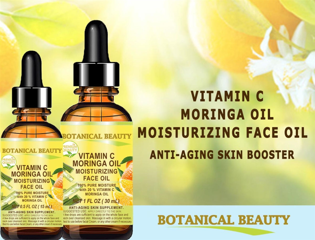 Aceite facial de moringa y vitamina C