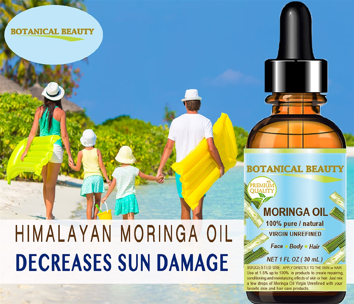 Aceite de moringa virgen del Himalaya