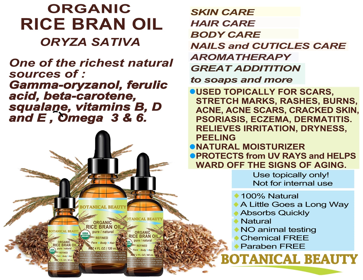 Aceite de salvado de arroz orgánico