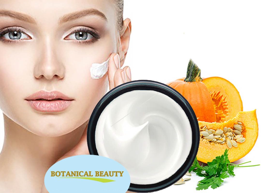 Crema hidratante facial con semillas de calabaza
