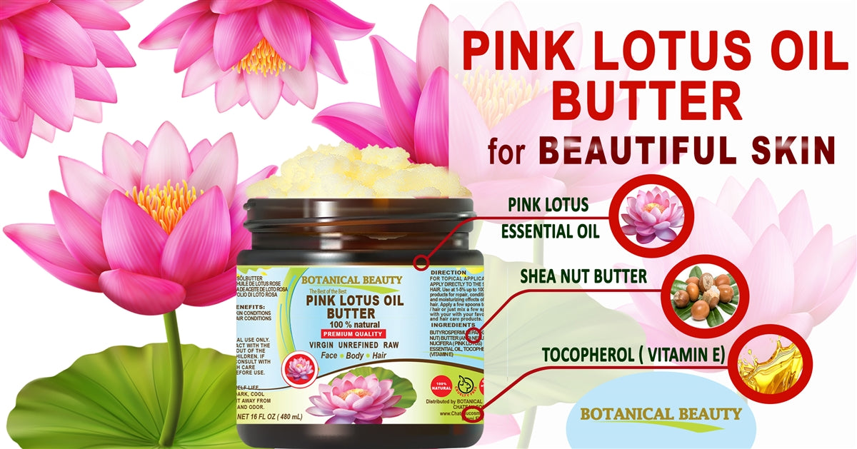 Mantequilla de aceite de loto rosa