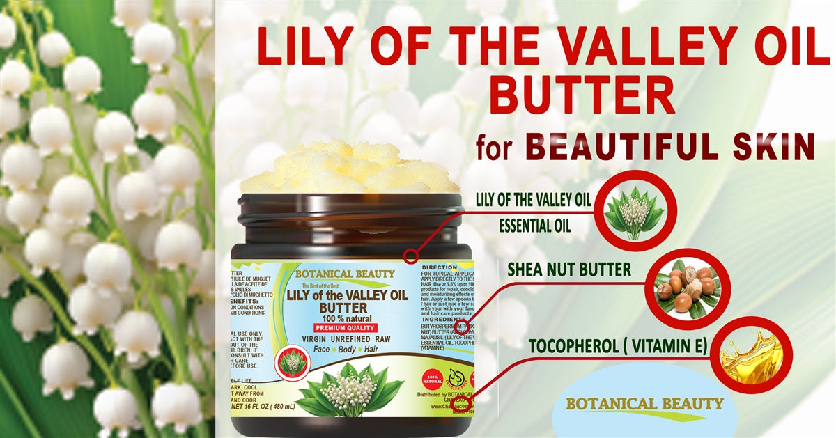 Mantequilla de aceite de lirio de los valles
