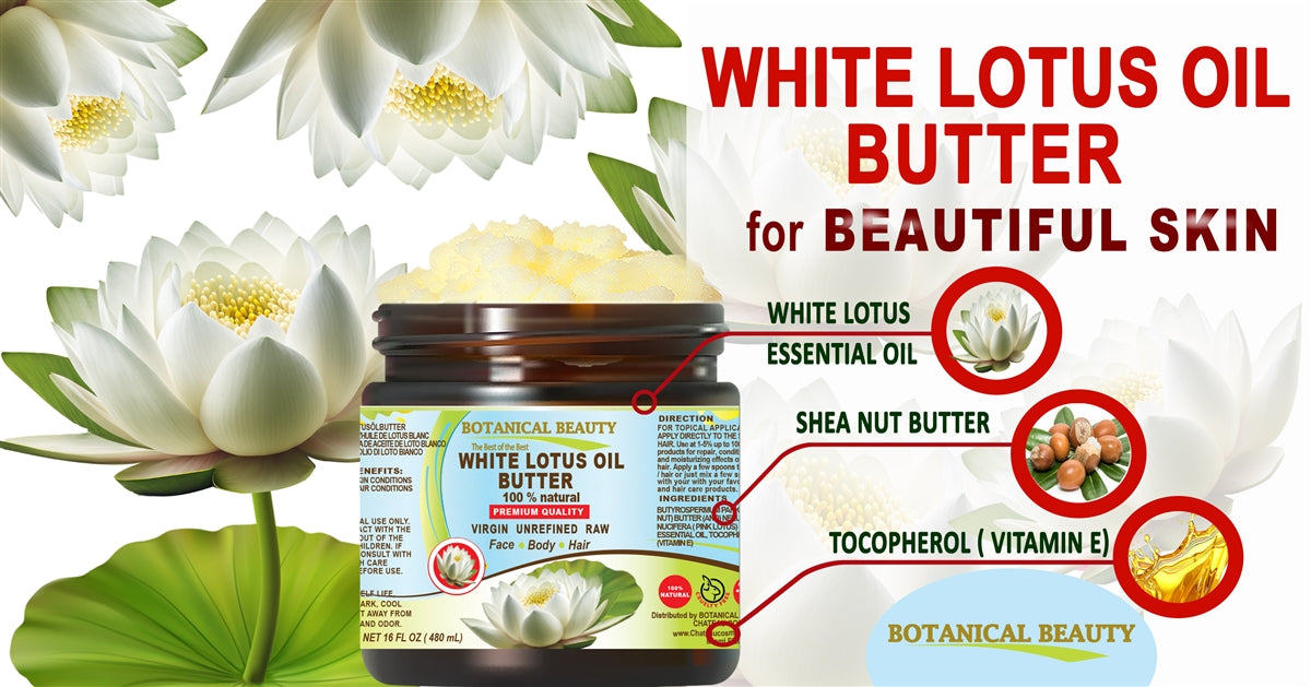 Mantequilla de aceite de loto blanco