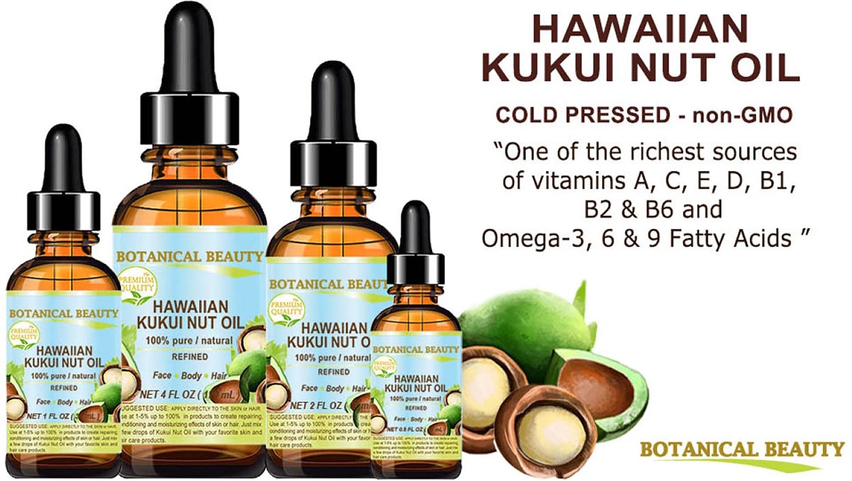 Aceite de nuez de Kukui hawaiano refinado