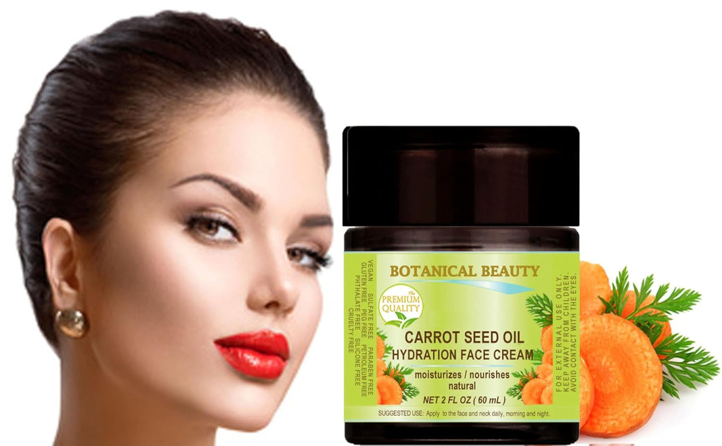 Crema hidratante facial con semillas de zanahoria