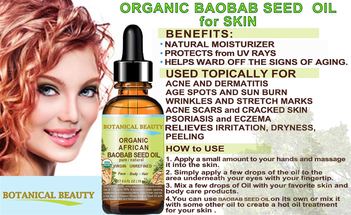 Aceite de semilla de baobab africano orgánico