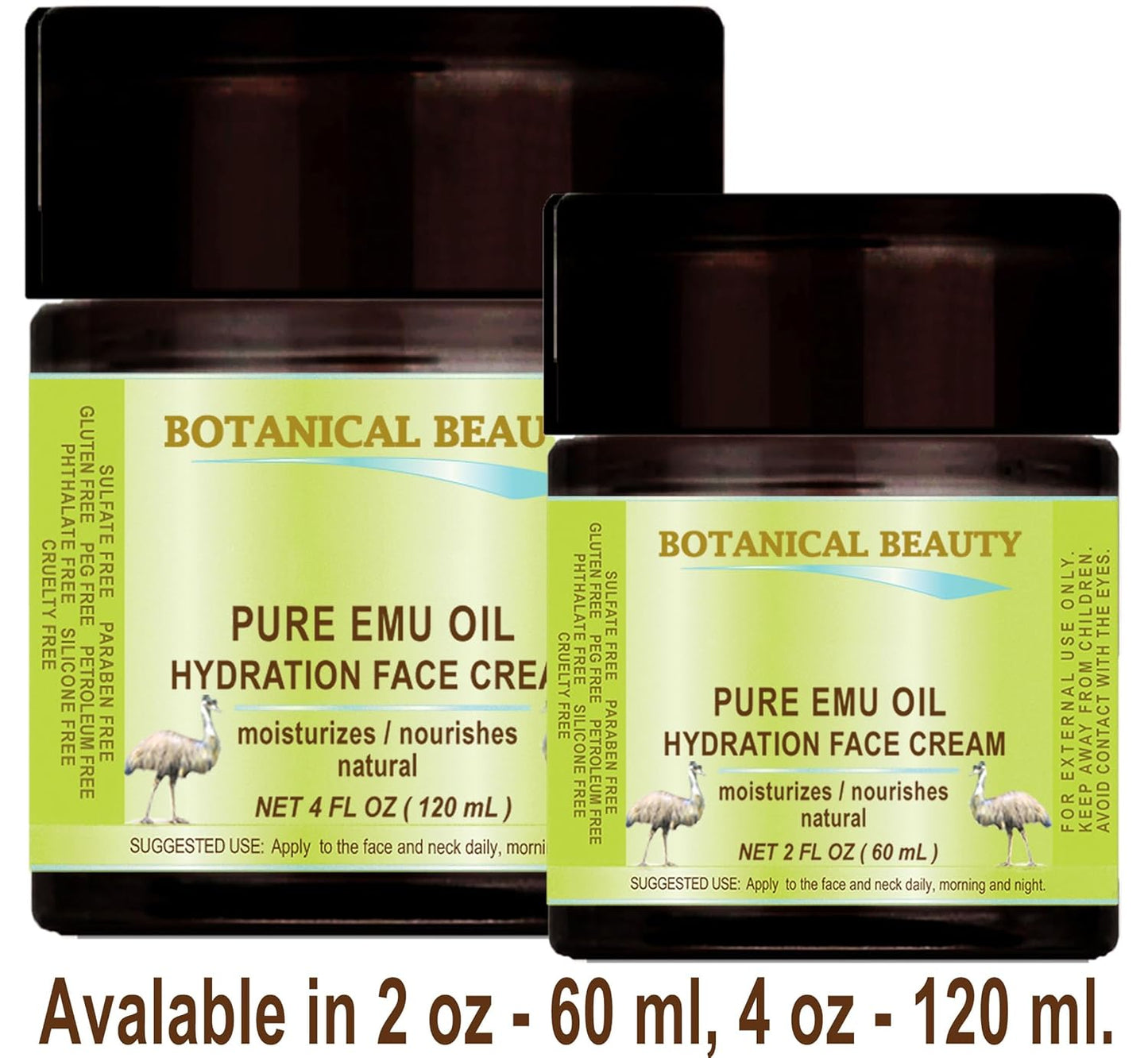 Crema hidratante facial con aceite de emú