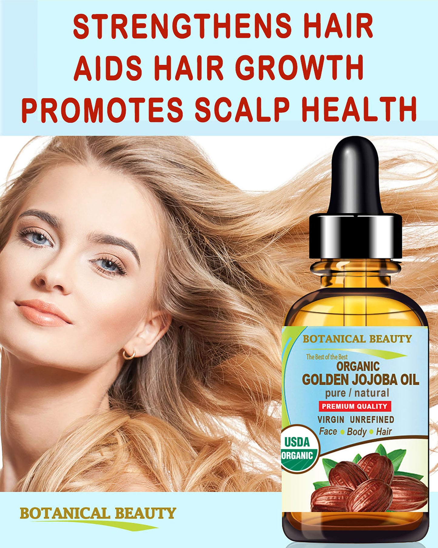 Aceite de jojoba dorado orgánico