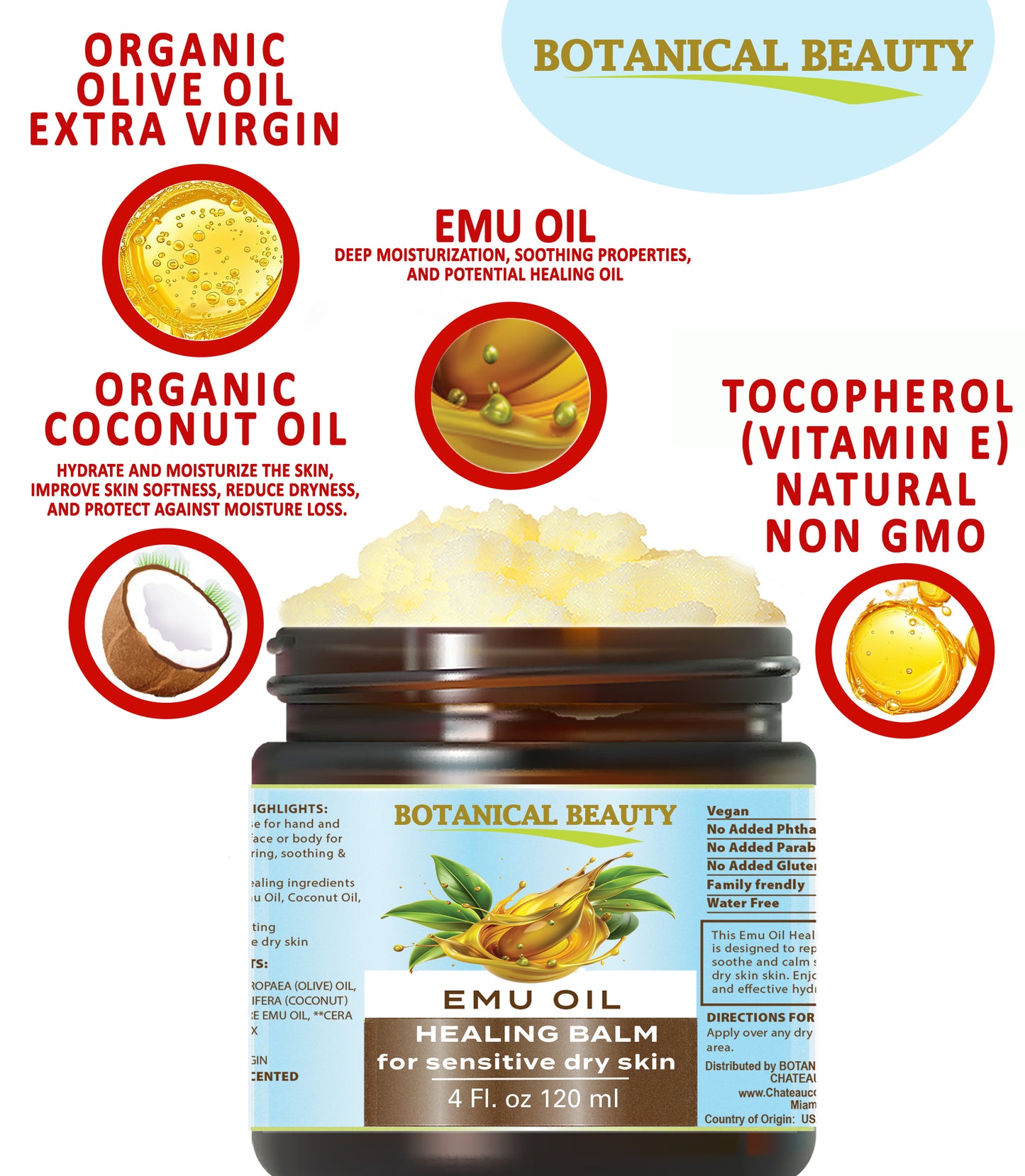 Emu Oil Healing Balm Salve