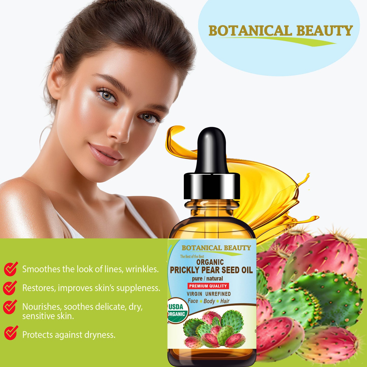Organic Prickly Pear Cactus Seed Oil