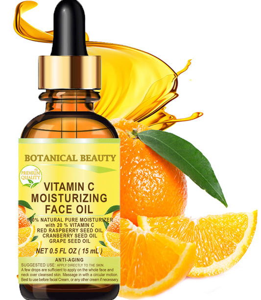 Aceite facial hidratante con vitamina C
