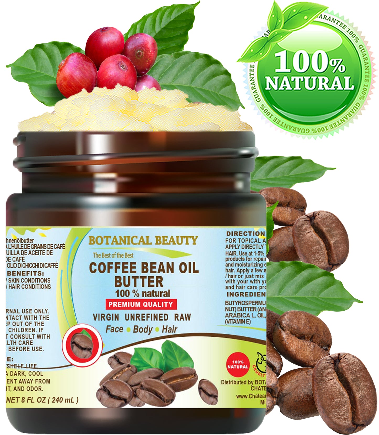 Mantequilla de aceite de grano de café