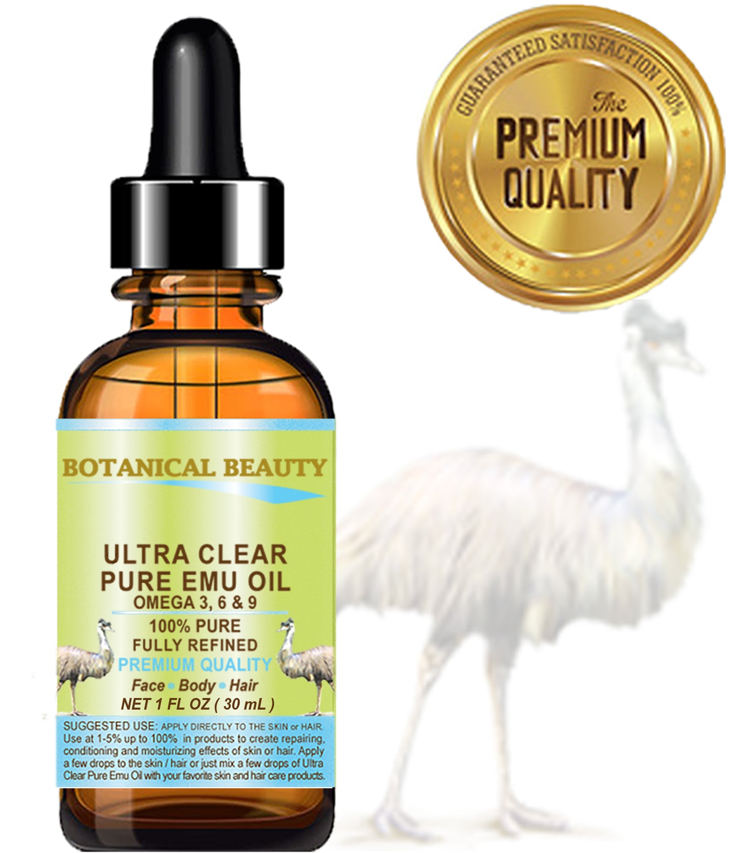 Aceite de emú puro ultra transparente
