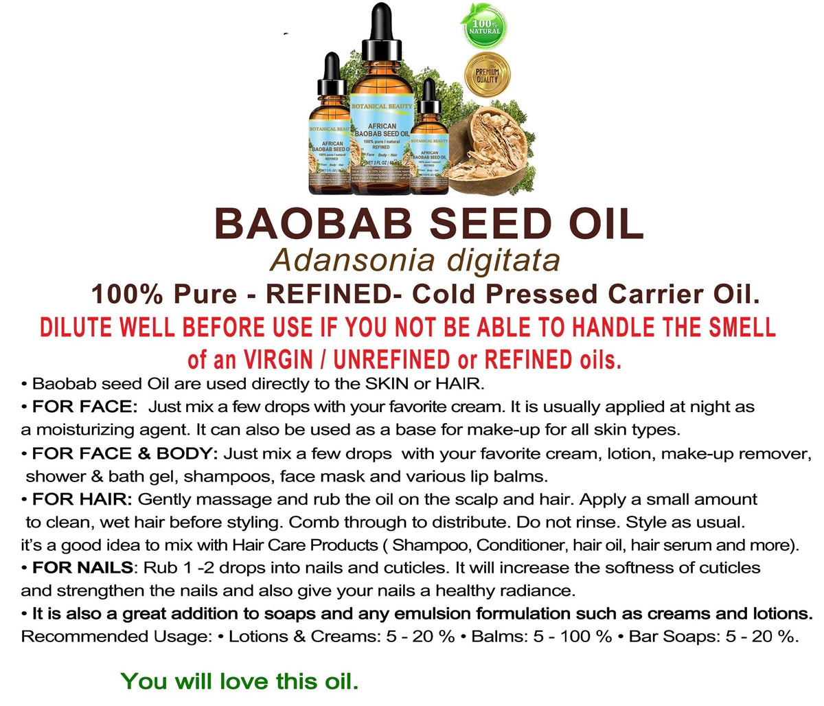 African Baobab Seed Oil