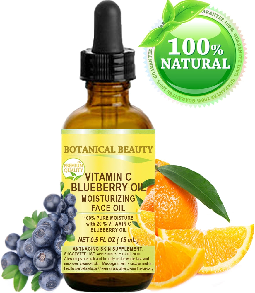 Aceite facial de arándanos y vitamina C