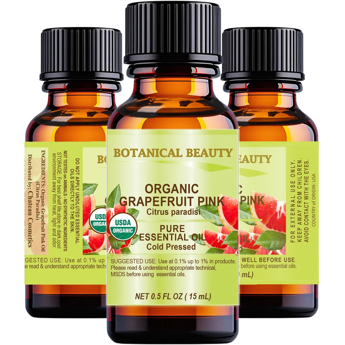 Organic Grapefruit Pink Essential Oil