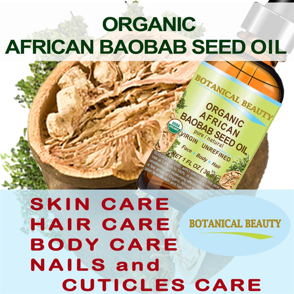 Organic African Baobab Seed Oil