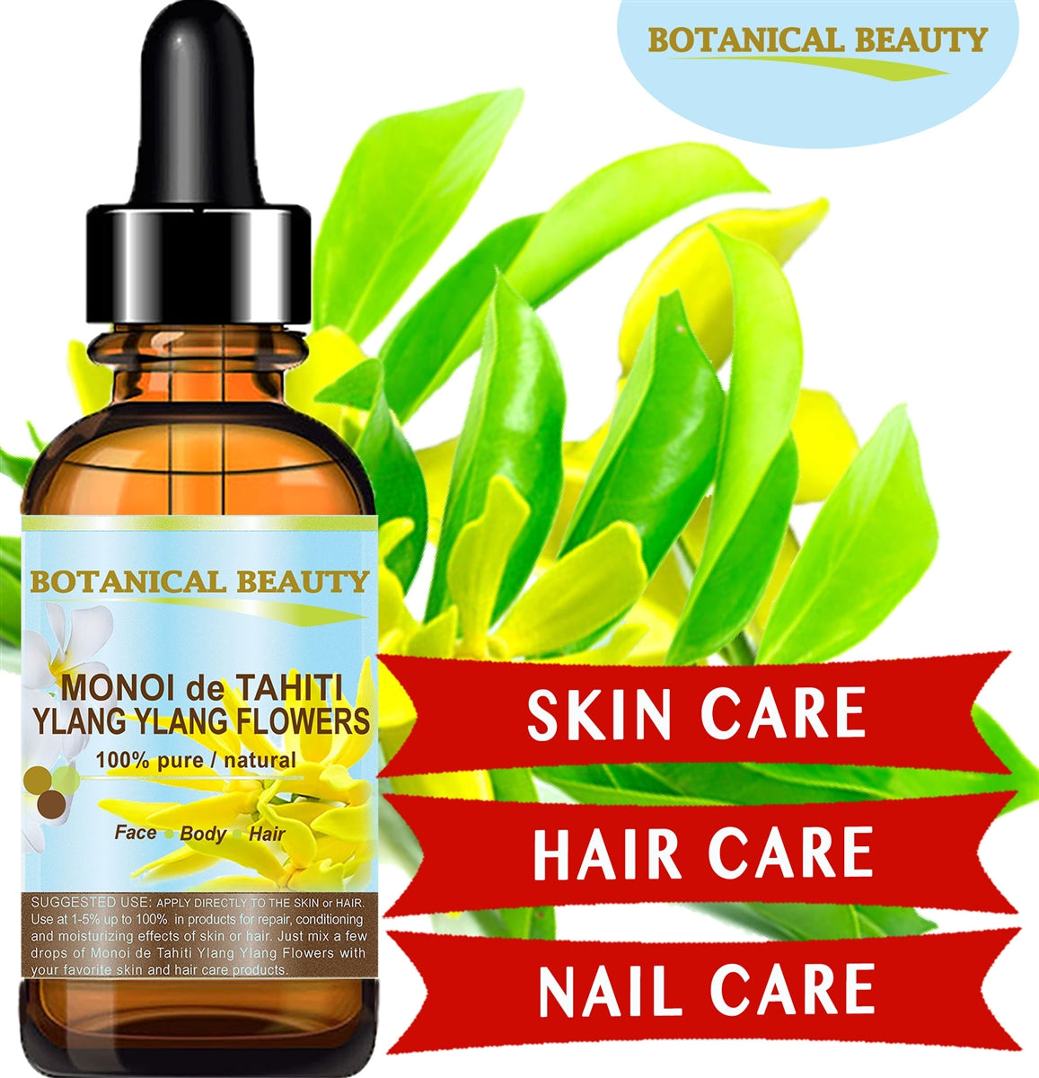 Monoi de Tahiti Oil Ylang Ylang Flowers