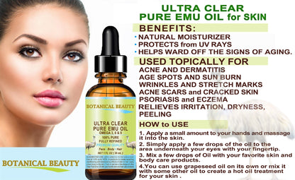 Ultra Clear Pure Emu Oil