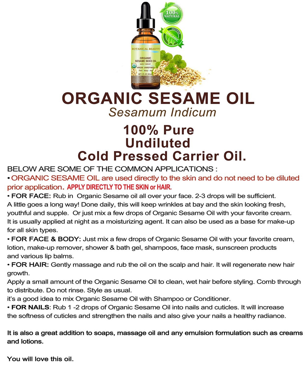 Organic Sesame Seed Oil