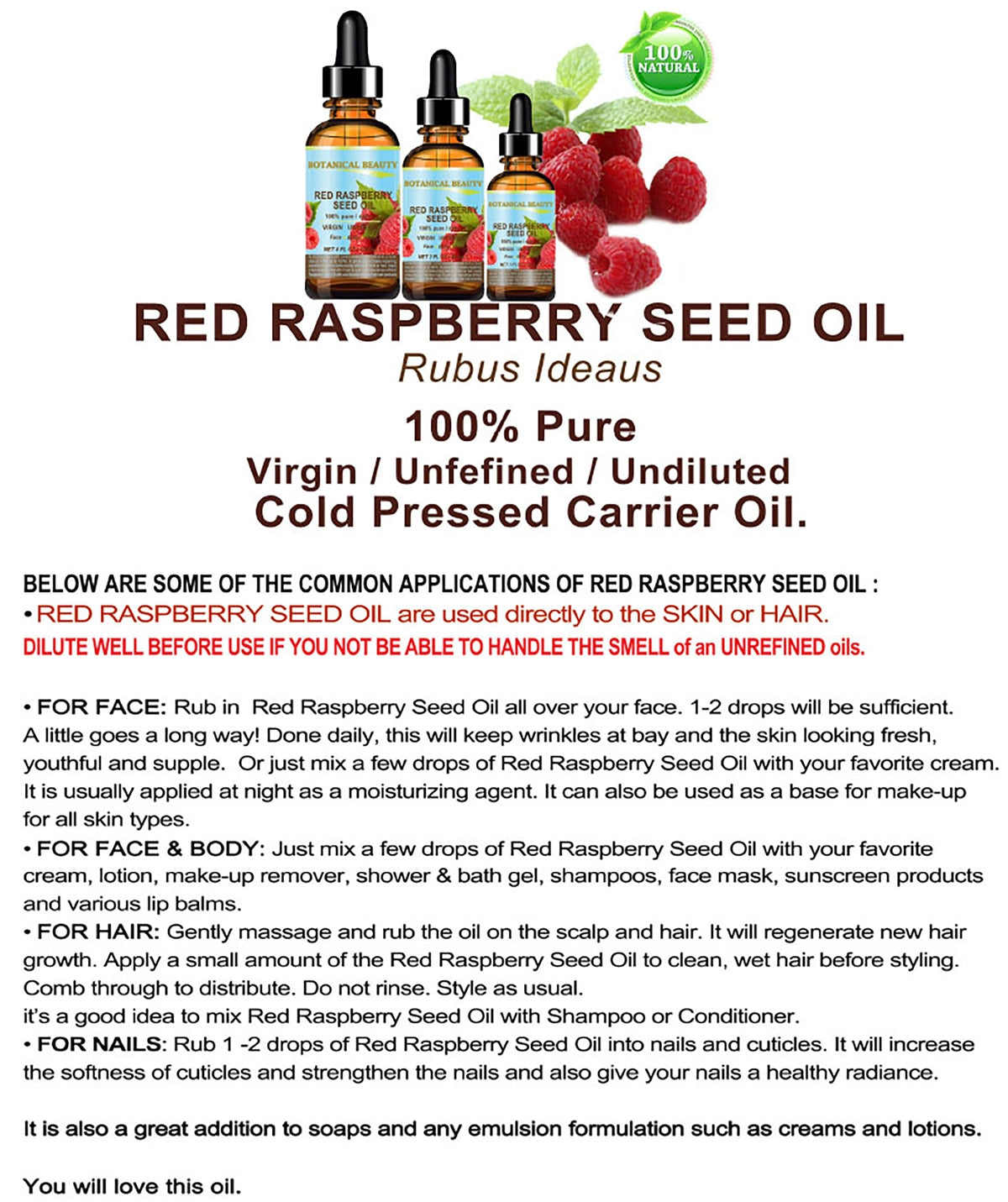 Red Raspberry Seed Oil