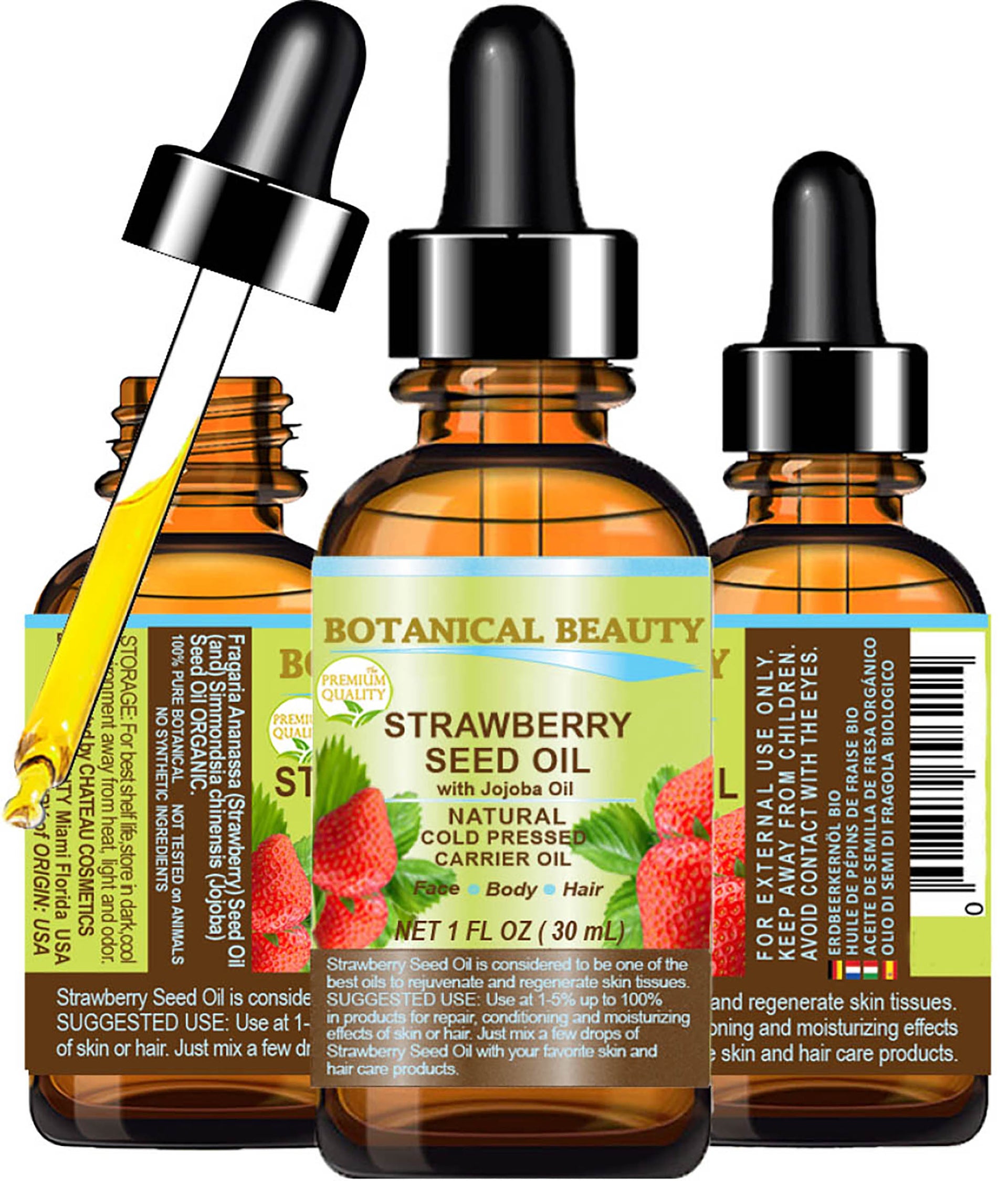 strawberry seed store Botanical Beauty Strawberry Seed Oil – Chateau Cosmetics Botanical Beauty