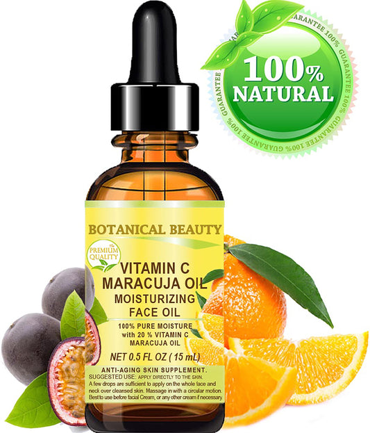 Aceite facial de maracuyá con vitamina C