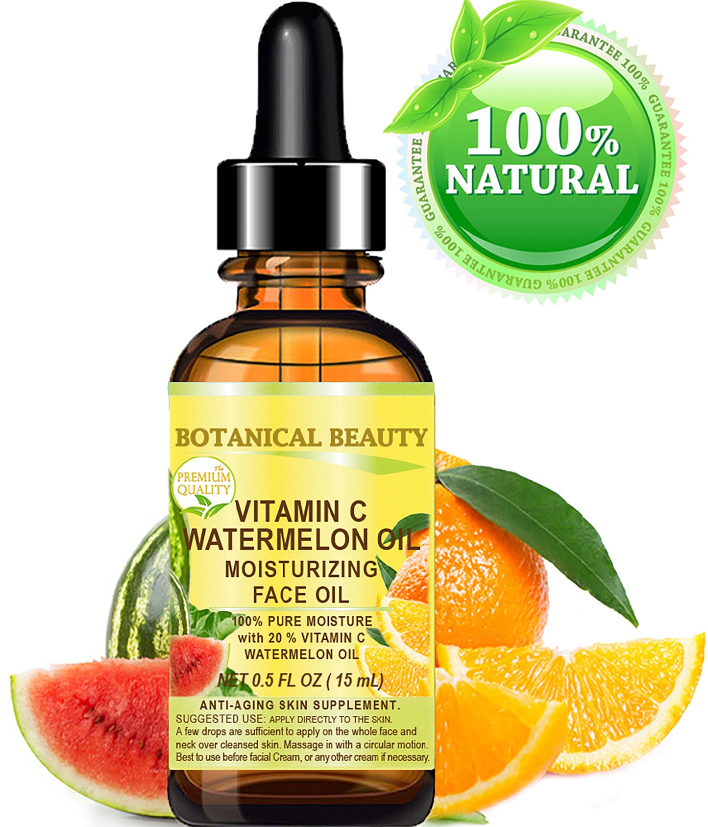 Aceite facial de sandía con vitamina C
