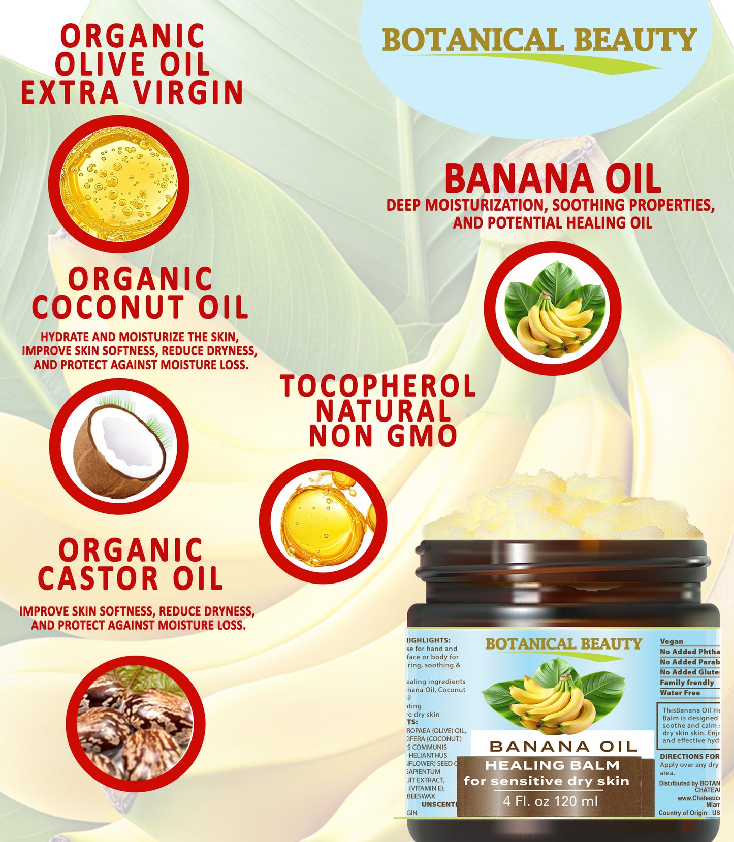 Banana Oil Healing Balm Salve