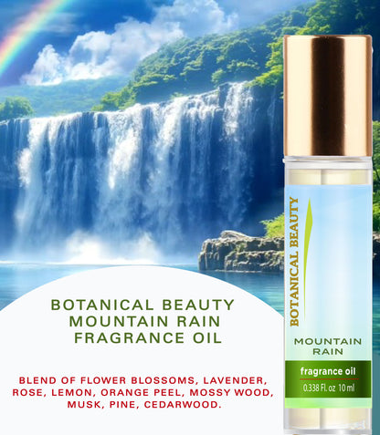 Aceite aromático de lluvia de montaña