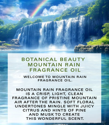 Aceite aromático de lluvia de montaña