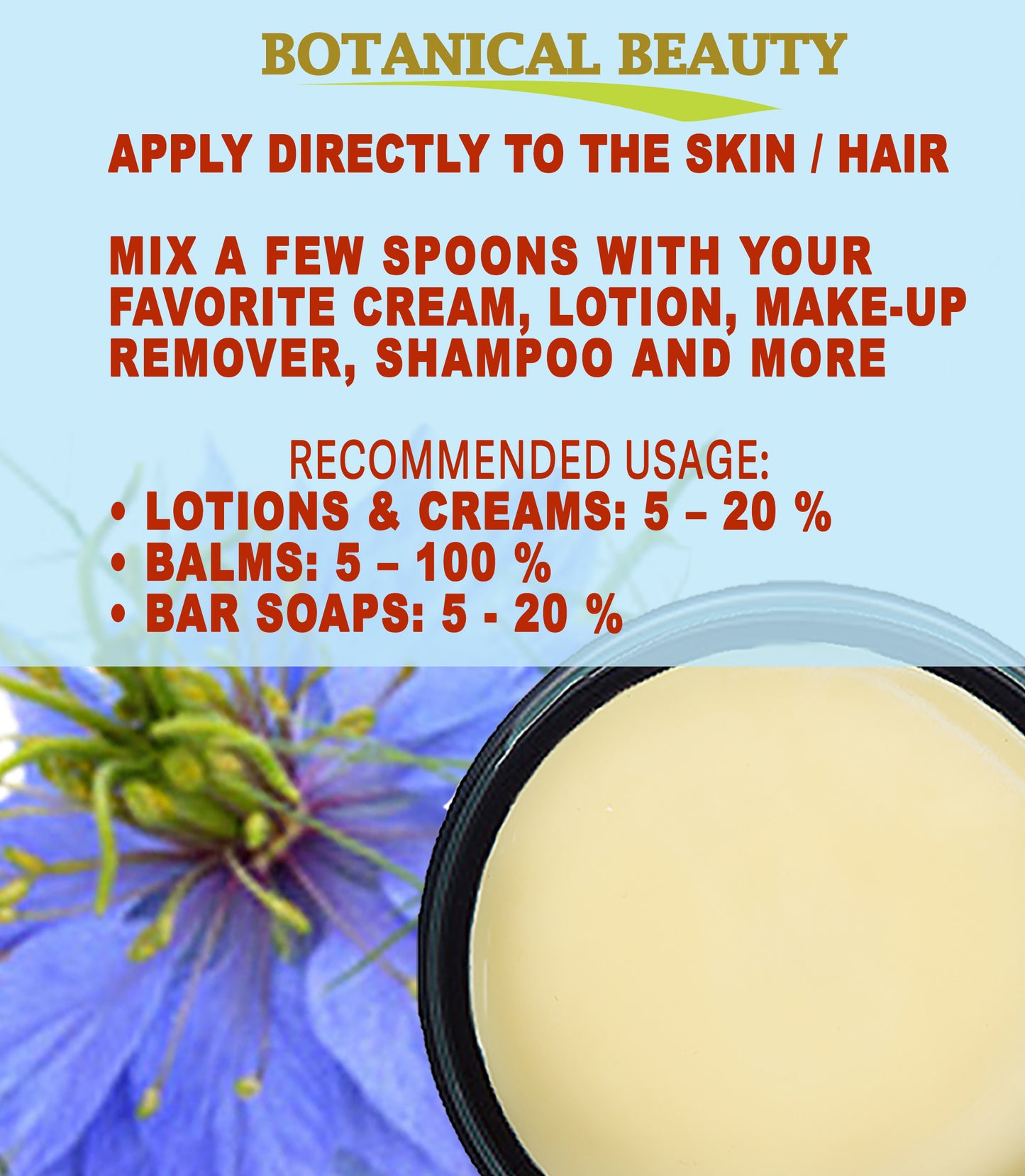 Mantequilla de aceite de semilla de zanahoria