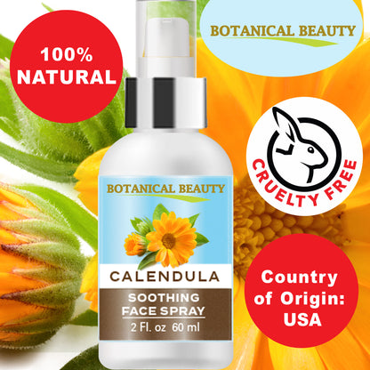 Spray facial calmante de caléndula