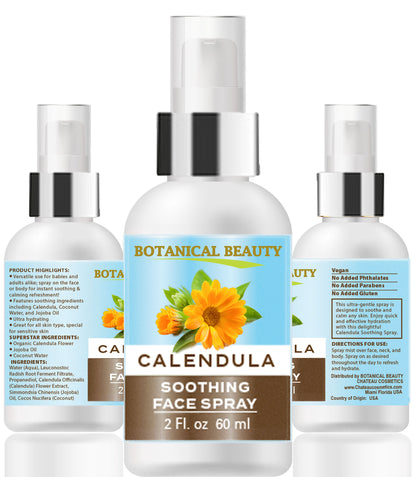 Spray facial calmante de caléndula