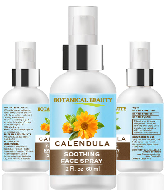 Spray facial calmante de caléndula