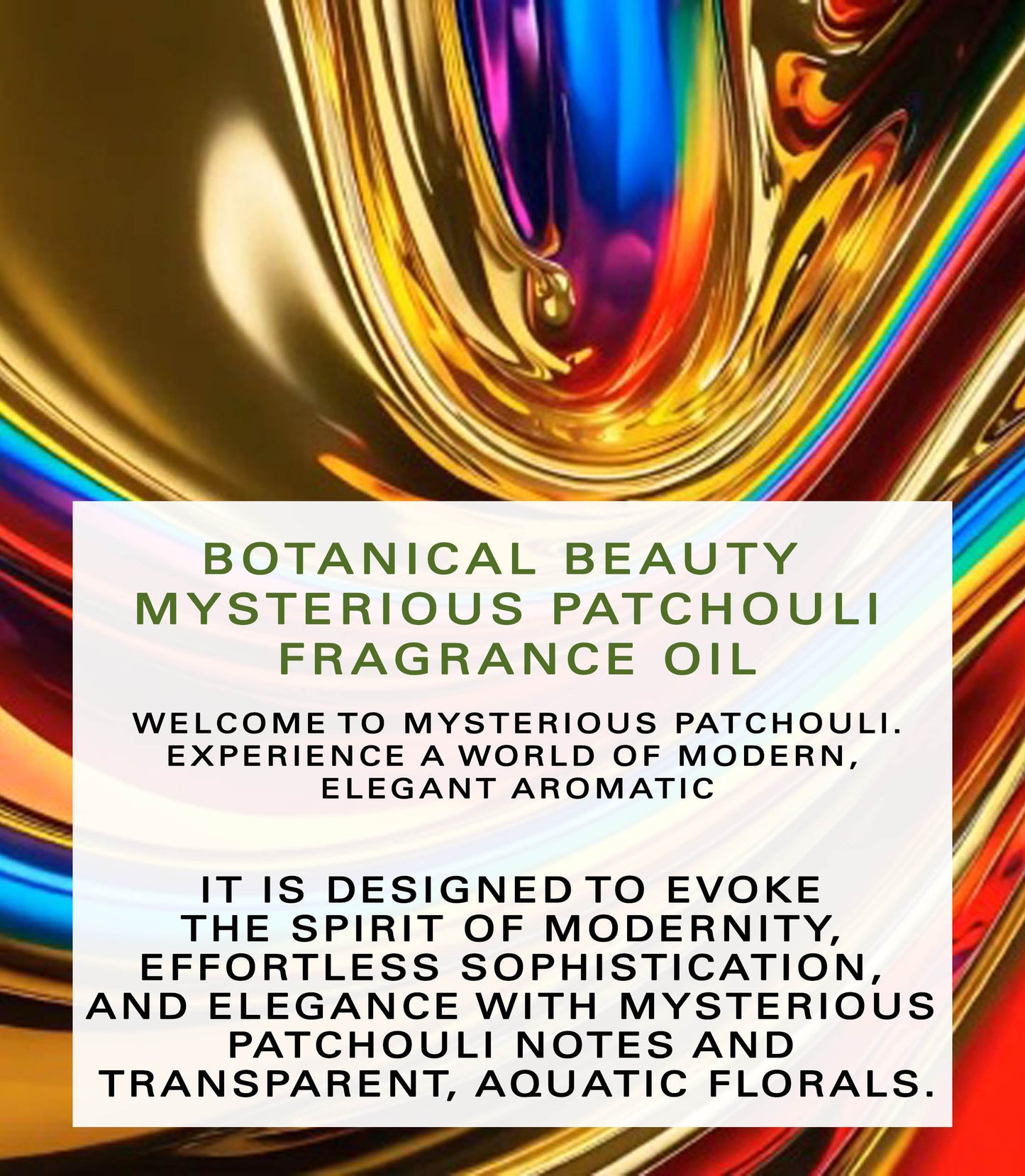 Mysterious Patchouli Fragrance Oil