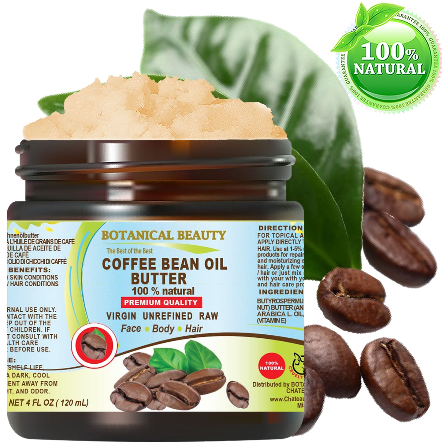 Mantequilla de aceite de grano de café