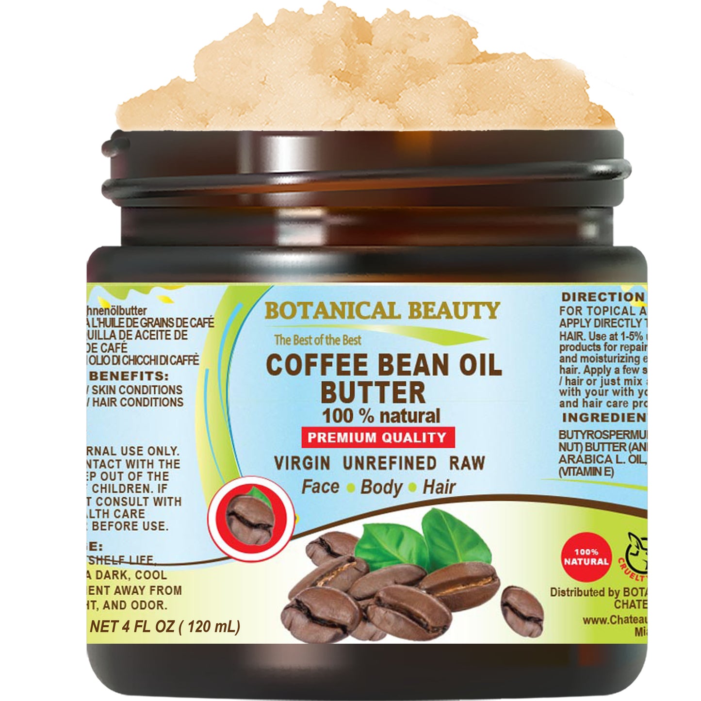Mantequilla de aceite de grano de café